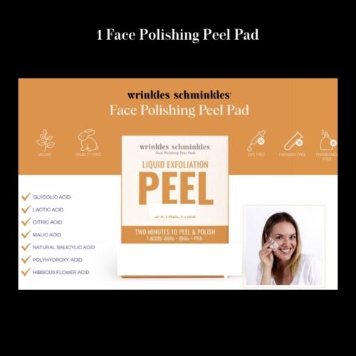 Wrinkles Schminkles Polishing Face Peel Pads