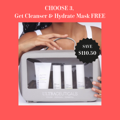 Skincare – Ultraceuticals Choose 3, Cleanser & Mask Free